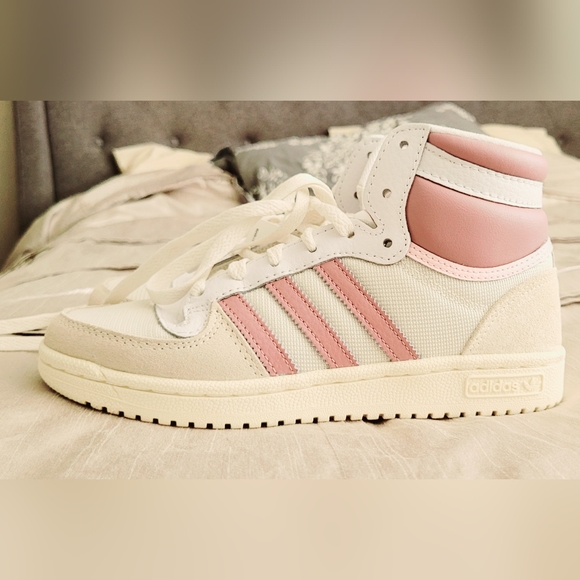 Adidas Originals Top Ten sneakers in cream white & magic mauve - Picture 6 of 8